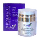 "Rose and aloe 99-hour moisturizing cream with olive squalane, rosehip oil, borage oil, and plant-based ingredients."